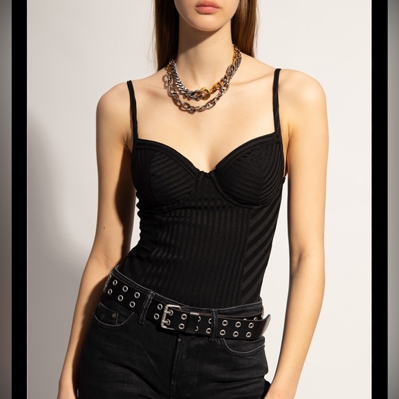 All Saints black Yuni bodysuit. - Picture 3 of 7